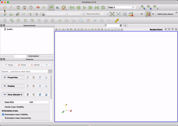Opening results in ParaView